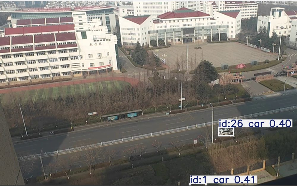 YOLO real-time vehicle detection on a live camera stream